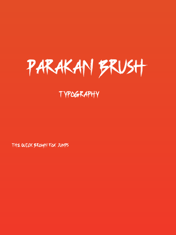 Parakan Brush Poster