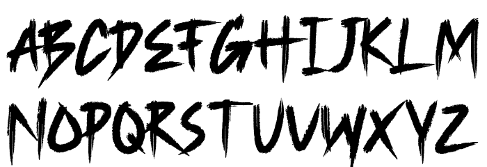 Parakan Brush Font LOWERCASE