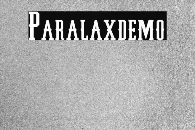 Paralax-demo Fuentes examples