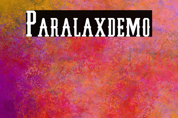 Paralax-demo Fuentes examples
