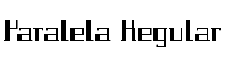 Paralela Regular  Frei Schriftart Herunterladen