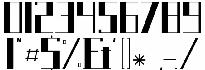 Paralela Regular Font OTHER CHARS