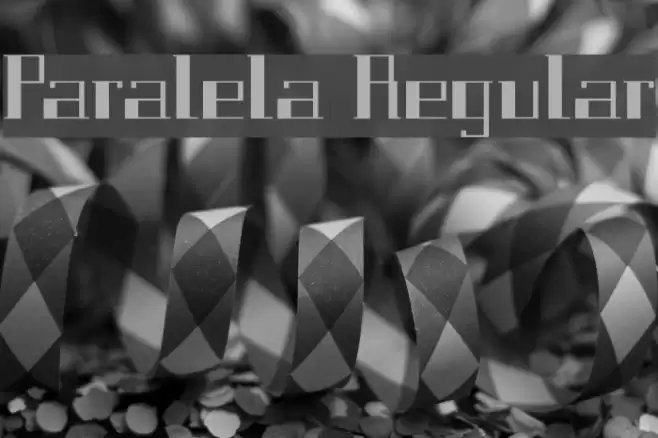 Paralela Regular Font examples