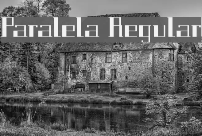 Paralela Regular Font examples