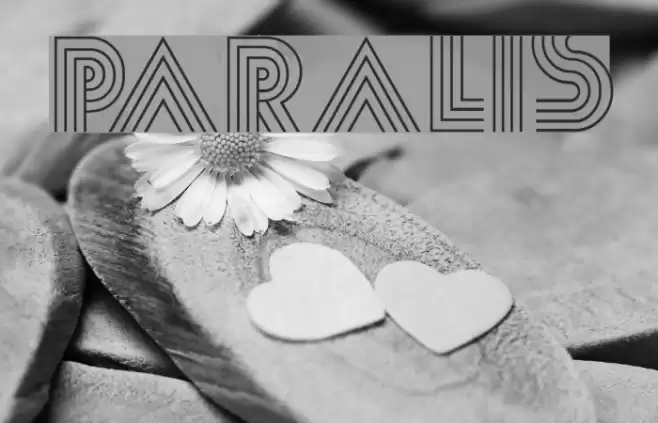 Paralis Font examples