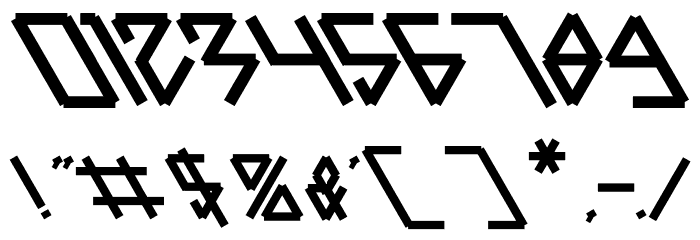 Parallel Bold Font OTHER CHARS