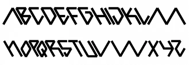 Parallel Bold Schriftart Groß