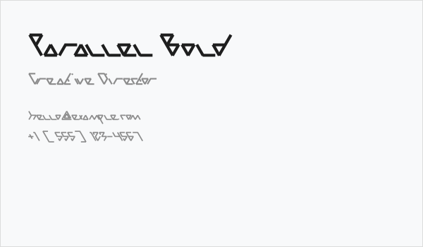 Parallel Bold Business Card