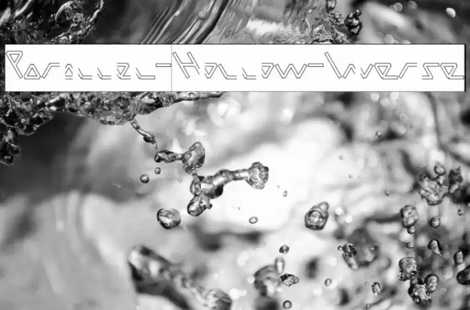 Parallel-Hollow-Inverse Font examples