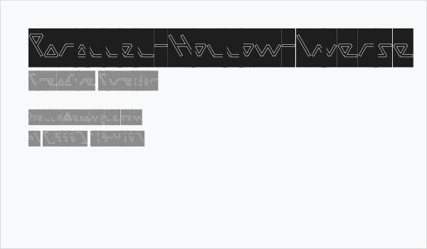 Parallel-Hollow-Inverse Business Card