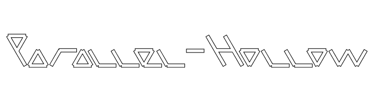 Parallel-Hollow  font caratteri gratis