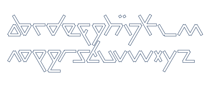 Parallel-Hollow Lowercase