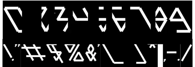 Parallel-Inverse Font OTHER CHARS