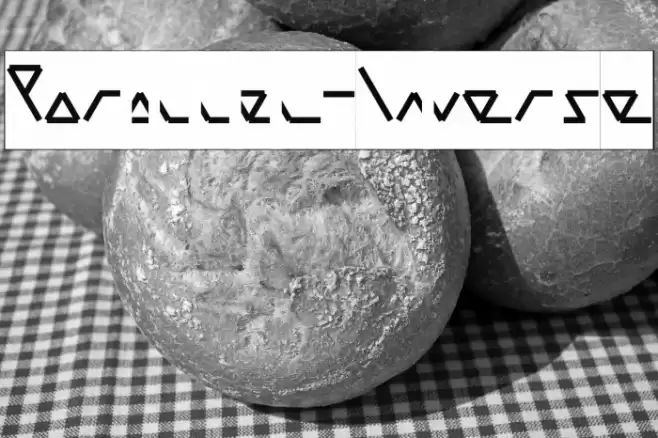 Parallel-Inverse Font examples