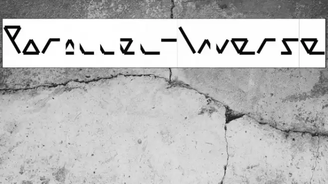 Parallel-Inverse Font examples