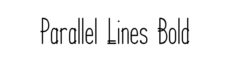 Parallel Lines Bold  フリーフォントのダウンロード