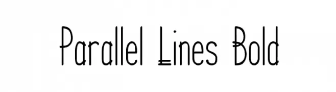 Parallel Lines Bold  Fuentes Gratis Descargar