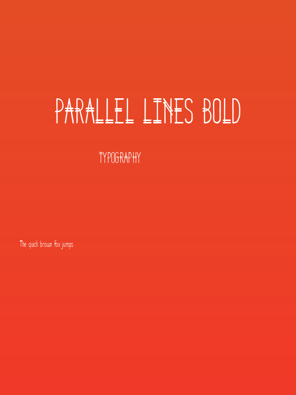 Parallel Lines Bold Poster