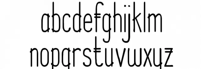 Parallel Lines Bold Шрифта строчной