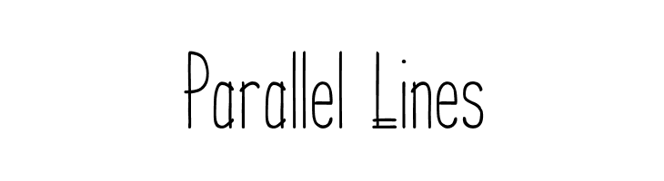 Parallel Lines  Fuentes Gratis Descargar