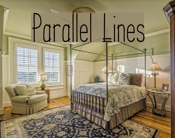 Parallel Lines Font examples