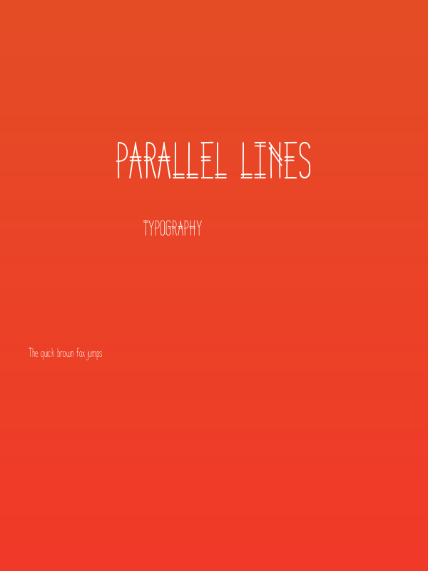 Parallel Lines Poster