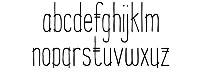 Parallel Lines Font LOWERCASE