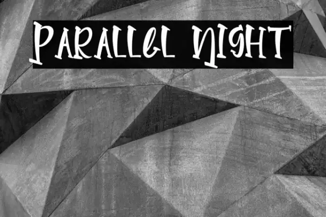 Parallel Night Font examples