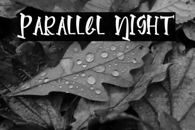 Parallel Night Font examples