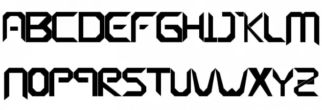Parallels Bold Шрифта ВЕРХНИЙ