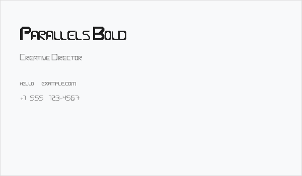 Parallels Bold Business Card