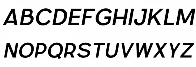 Parallone Regular italic Polices MAJUSCULES