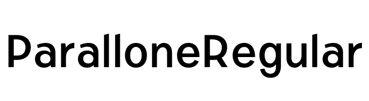 Parallone Regular  Frei Schriftart Herunterladen