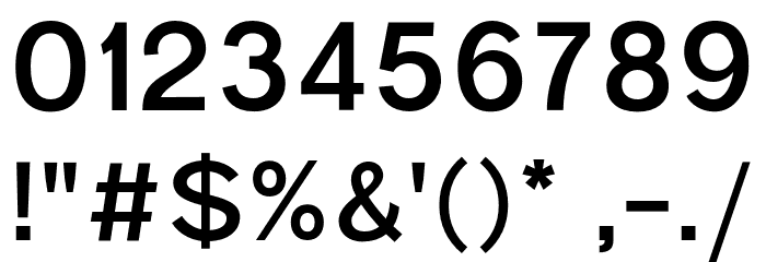 Parallone Regular Font OTHER CHARS