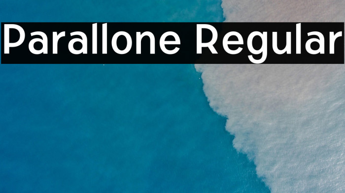 Parallone Regular Example 1