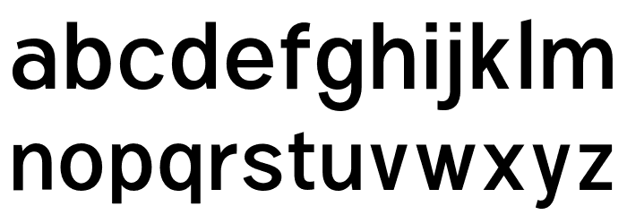 Parallone Regular Font LOWERCASE