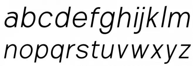 Parallone Thin italic Fuentes MINÚSCULAS