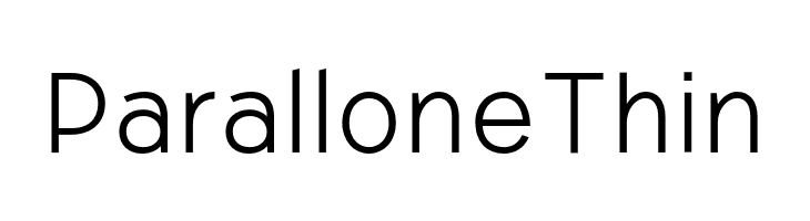 Parallone Thin  免费字体下载