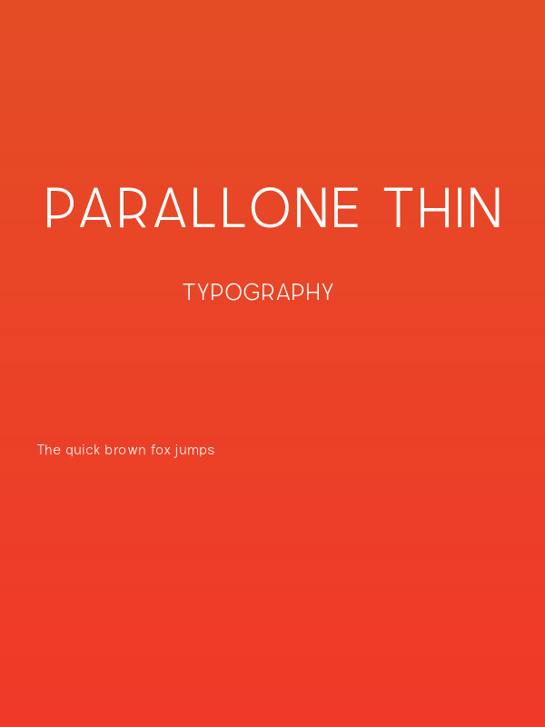Parallone Thin Poster
