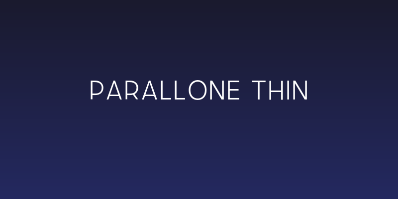 Parallone Thin Social Header