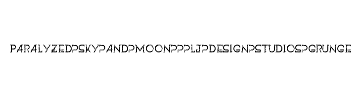 Paralyzed Sky and Moon - LJ-design Studios Grunge Font
