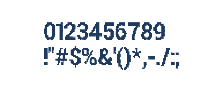 Parametric Glitch Bold Other Characters