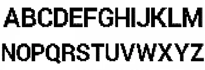 Parametric Glitch Bold Fonte MAIÚSCULAS