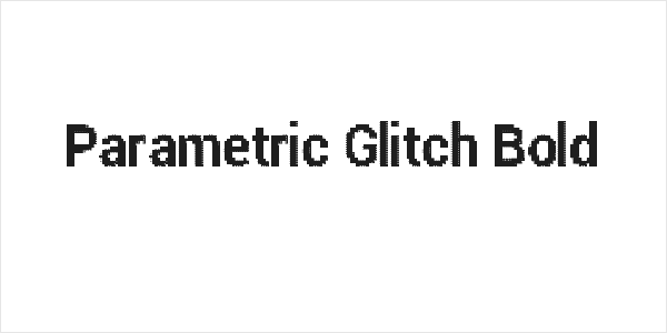 Parametric Glitch Bold Logo