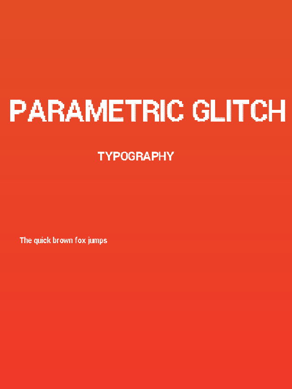 Parametric Glitch Bold Poster