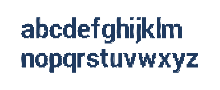 Parametric Glitch Bold Lowercase