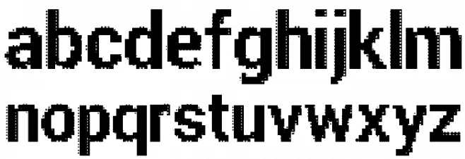Parametric Glitch Bold Caratteri MINUSCOLO