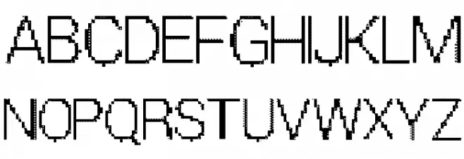 Parametric Glitch Regular 字体 大写