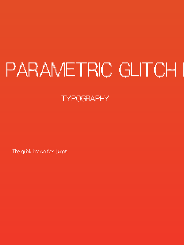 Parametric Glitch Regular Poster
