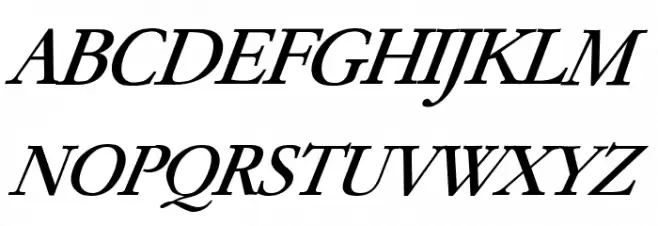 Paramount Italic Шрифта ВЕРХНИЙ